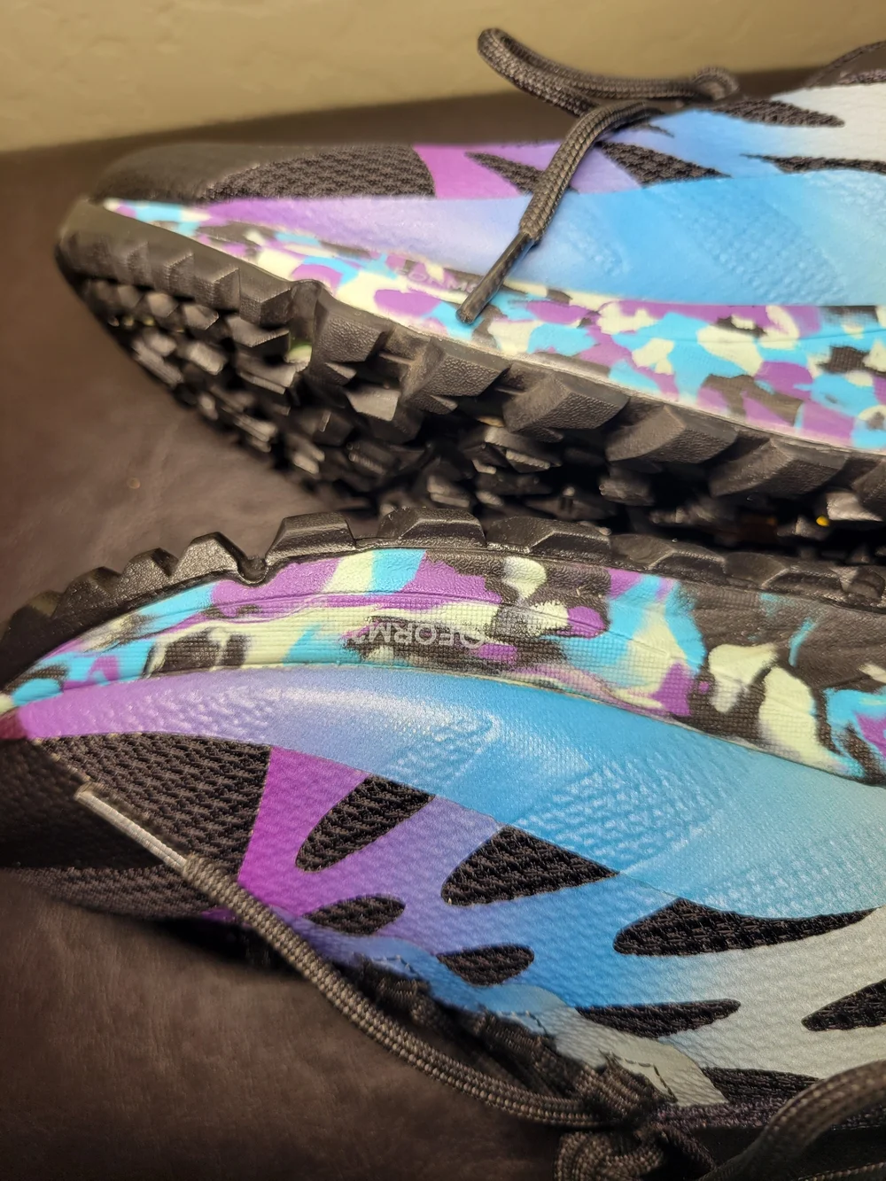 Merrell Antora 2 Women's Black with Blue & Purple Running Shoes Size 10